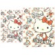 Ano 2018. Conjunto de Papel de Carta Hello Kitty Sweet Style Sanrio