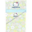 Ano 2001. Conjunto de Papel de Carta Hello Kitty Flores CAZ Sanrio