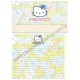 Ano 2001. Conjunto de Papel de Carta Hello Kitty Flores CLA Sanrio