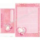 Ano 2000. Conjunto de Papel de Carta Kitty Cheerful Time Sanrio