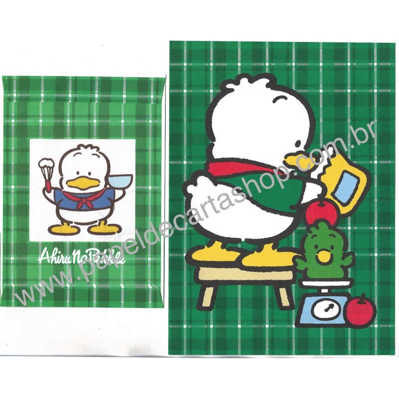 Ano 1992. Conjunto de Papel de Carta Pekkle CVV Sanrio