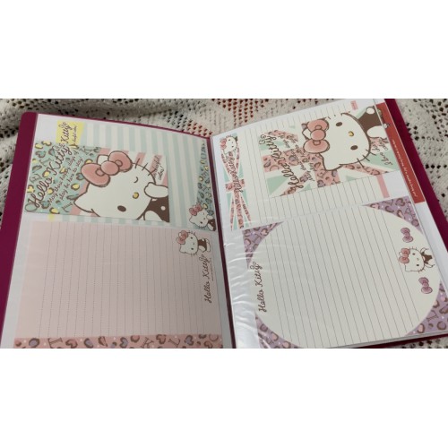 Pasta & Coleção de Papéis de Carta Hello Kitty R Sanrio