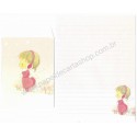 Conjunto de Papel de Carta Importado AMY & TIM 32