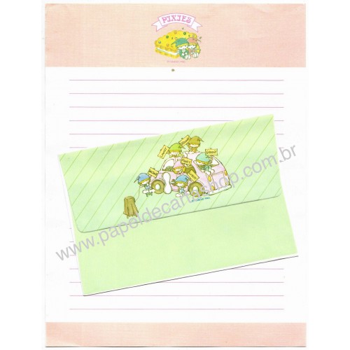 Kit 2 Conjuntos de Papel de Carta Vintage Pixies CRS Lyric Japan
