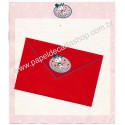 Conjunto de Papel de Carta Red Vintage Hallmark Japan