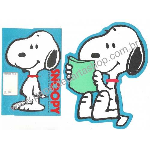 Conjunto de Papel de Carta Snoopy Book JPN Vintage Hallmark