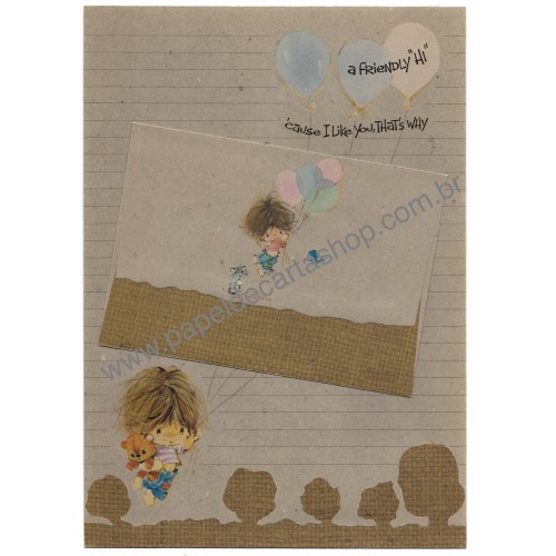 Conjunto de Papel de Carta Elena Little Urchins CMA Gakken japan