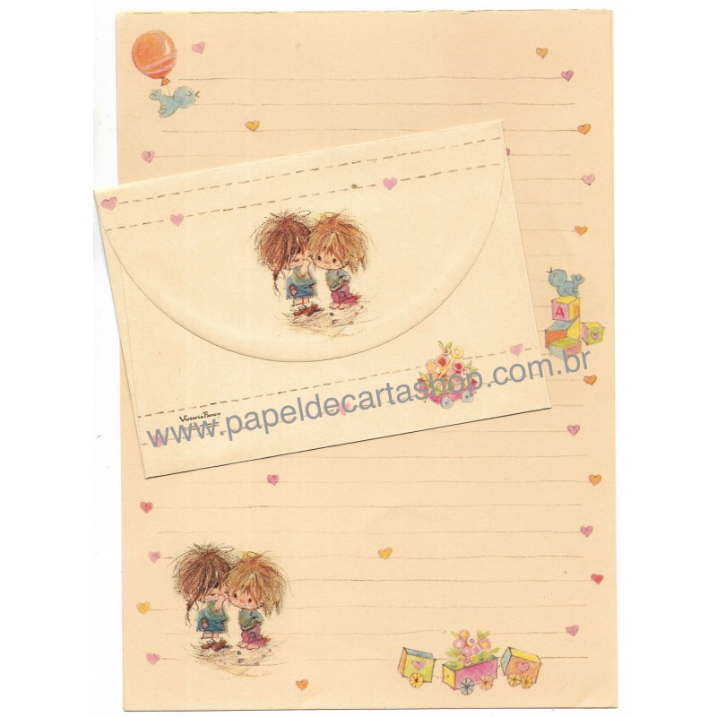 Conjunto de Papel de Carta Elena Little Urchins CSS Gakken japan