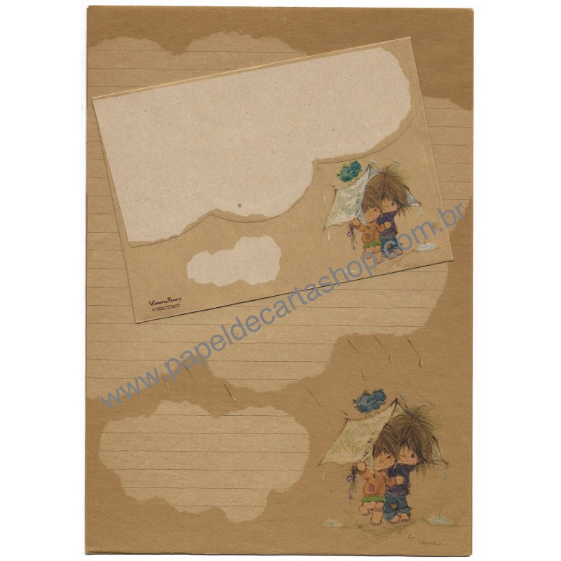 Conjunto de Papel de Carta Elena Little Urchins CRA Gakken japan