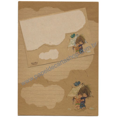 Conjunto de Papel de Carta Elena Little Urchins CRA Gakken japan