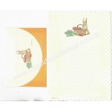 Conjunto de Papel de Carta Importado Rabbit CAM BEAN'S Japão