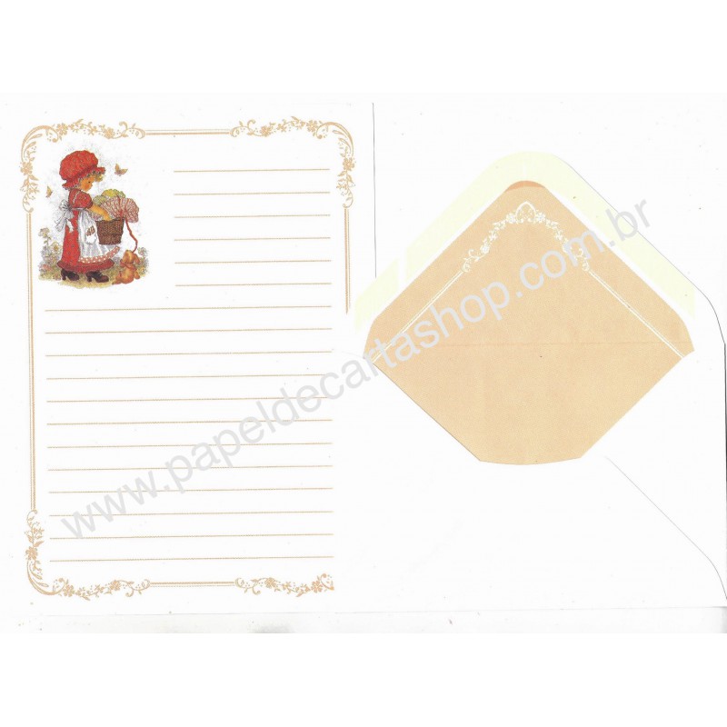 Conjunto de Papel de Carta Importado July Pop CLA