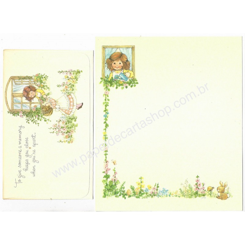 Conjunto de Papel de Carta Importado Memory Keeps