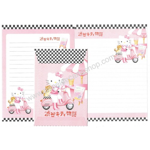 Ano 2002. Conjunto de Papel de Carta Hello Kitty Regional K Sanrio