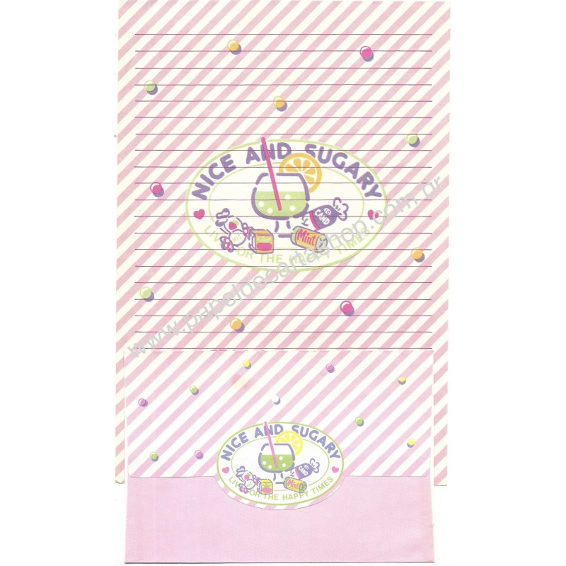 Conjunto de Papel de Carta Tropical Delight Nice and Sugary