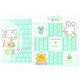 Ano 1994. Conjunto de Papel de Carta Cheery Chums CVD Vintage Sanrio