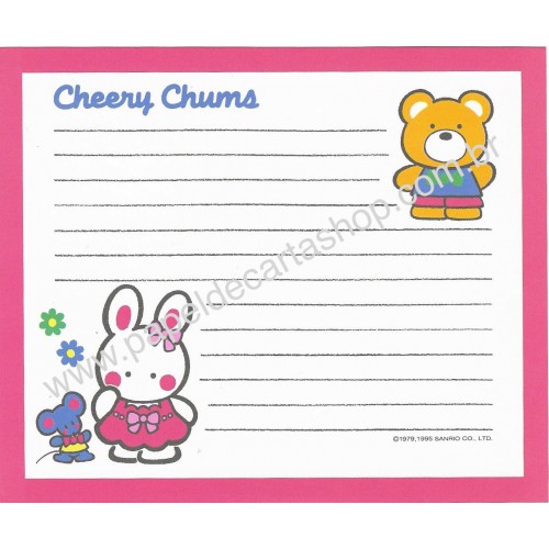 Ano 1995. Papel de Carta Cheery Chums CLL Sanrio