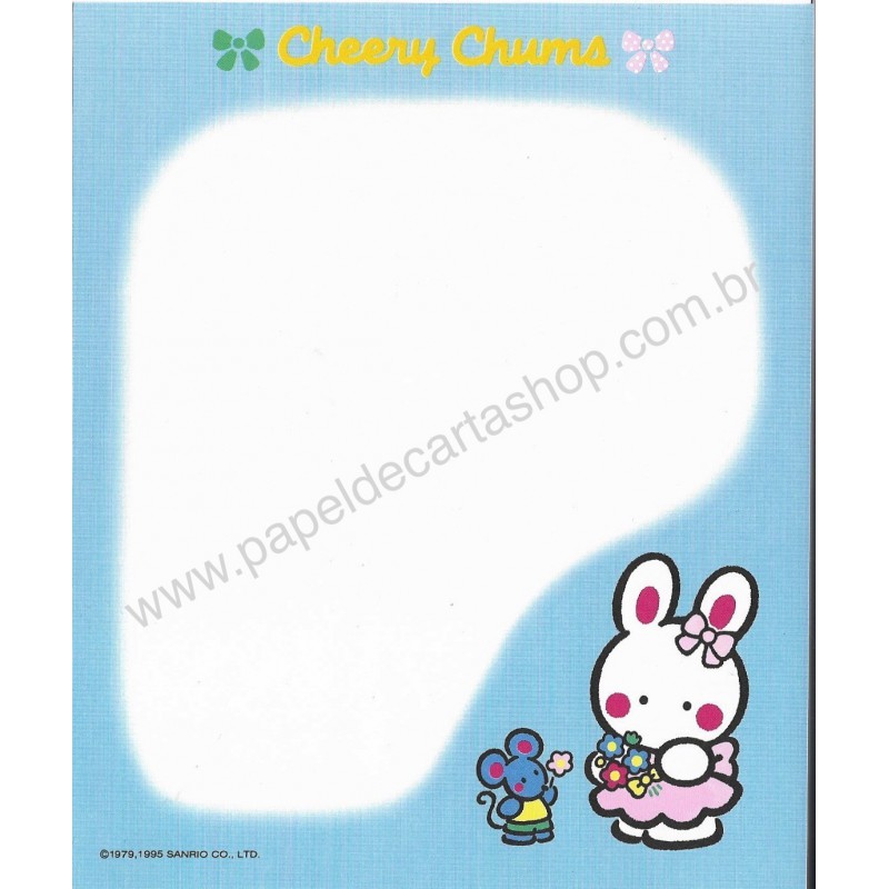 Ano 1995. Papel de Carta Cheery Chums CAZ Sanrio