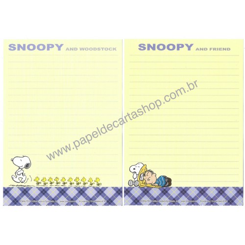 Kit 4 Papéis de Carta Snoopy & Friend Antigo (Vintage) Peanuts