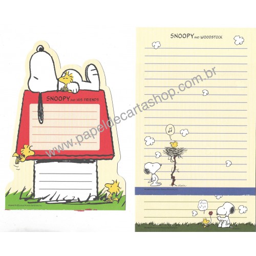 Kit 3 Papéis de Carta Snoopy & His Friends Vintage Peanuts Hmk