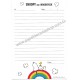 Papel de Carta AVULSO SNOOPY Rainbow 2 Peanuts JP