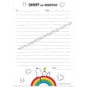 Papel de Carta AVULSO SNOOPY Rainbow 2 Peanuts JP