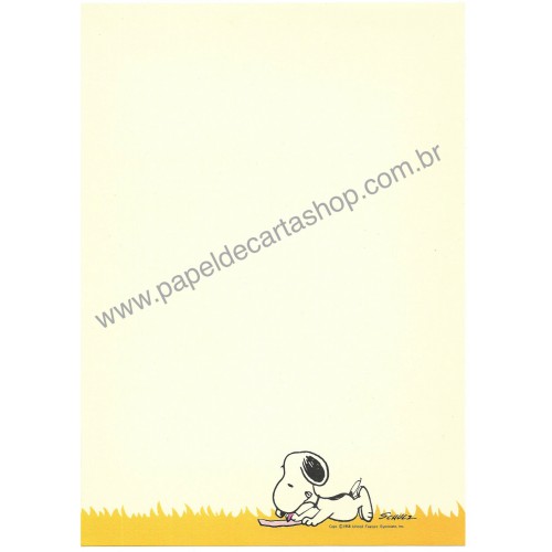 Papel de Carta Peanuts Mate Vintage Hallmark Japan