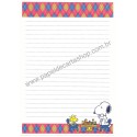 Papel de Carta Snoopy & Woodstock Chess Vintage Hallmark Japan