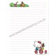 Ano 1976. Papel de Carta Hello Kitty Go Shopping Sanrio