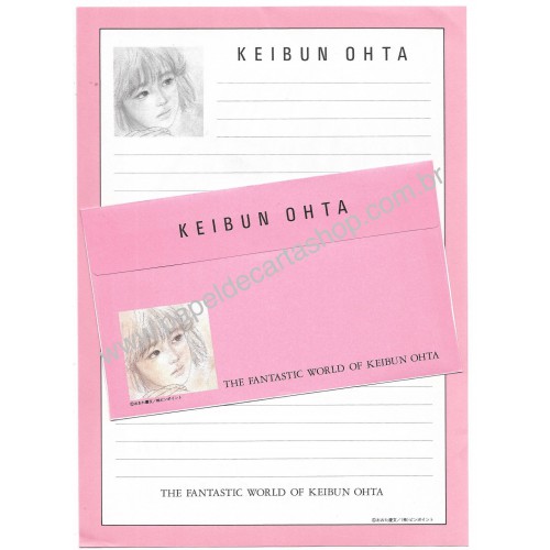 Conjunto de Papel de Carta Keibun Ohta CRS Sanrio