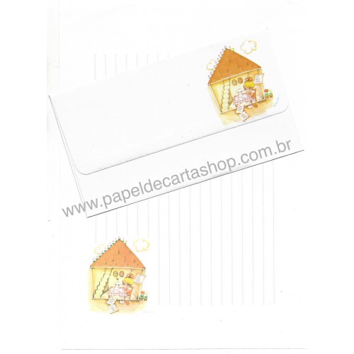 Conjunto de Papel de Carta Antigo Importado Setsuko CLA Japão