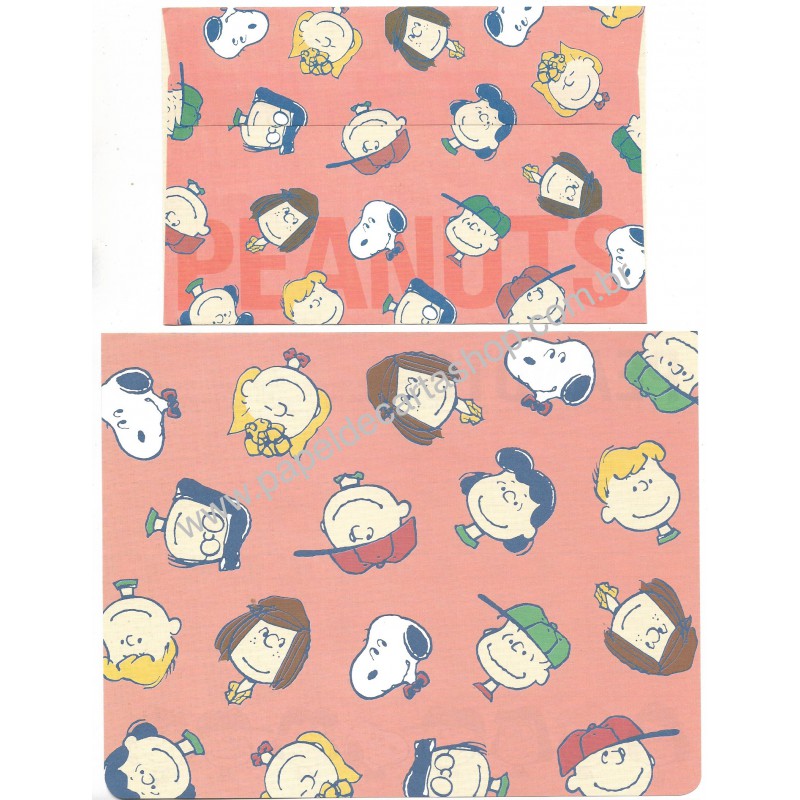 Conjunto de Papel de Snoopy & Friends CLA Vintage Peanuts Hallmark