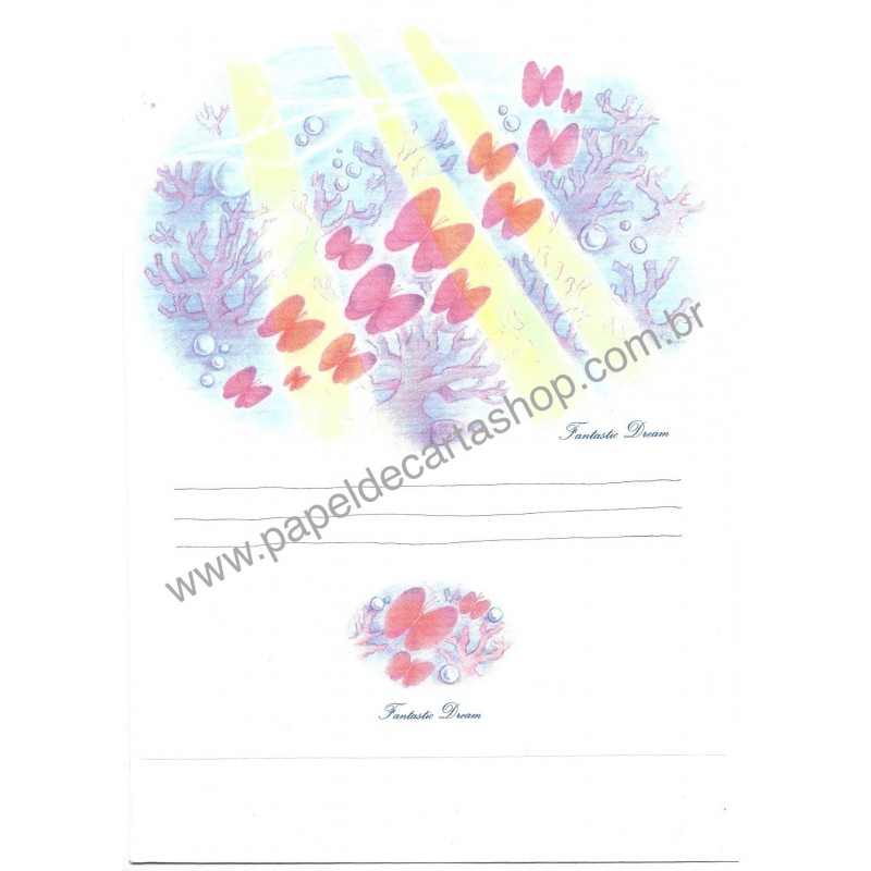 Conjunto de Papel de Carta Antigo Fantastic Dream Japan