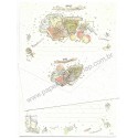 Conjunto de Papel de Carta Antigo Sweet Potpourri Japan