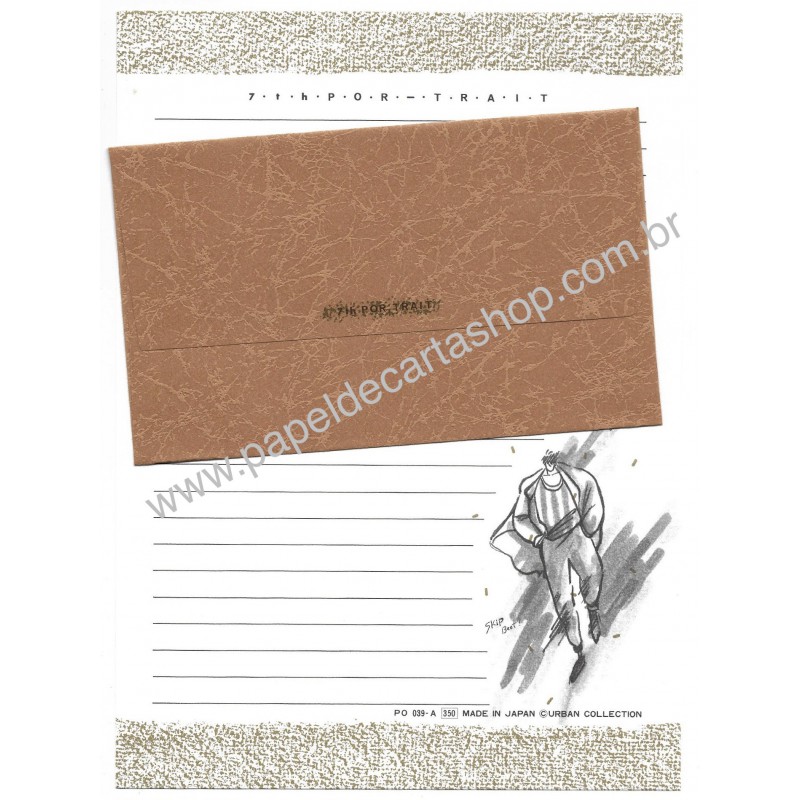 Conjunto de Papel de Carta Antigo Urban Collection Japan