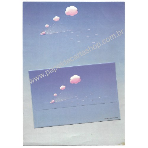 Conjunto de Papel de Carta Antigo Ship CLL Japan