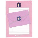 Conjunto de Papel de Carta Antigo Milky Street CRS Kokuyo Japan