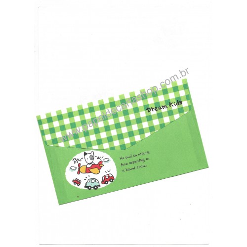 Conjunto de Papel de Carta Antigo Dream Kids Japan