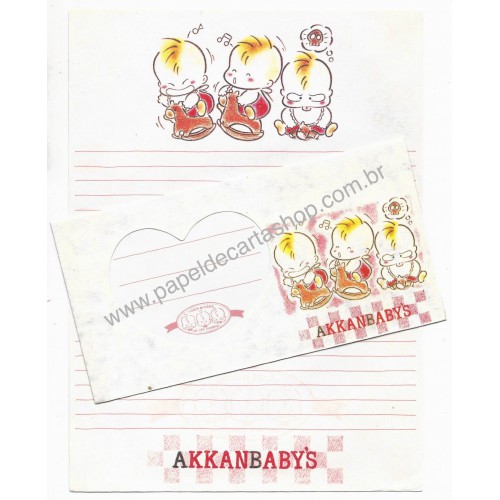 Conjunto de Papel de Carta Antigo AkkanBaby's Japan
