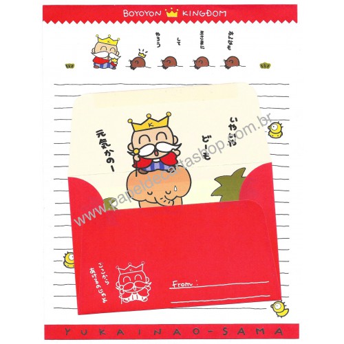 Conjunto de Papel de Carta Antigo Boyoyon Kingdon Japan