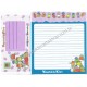 Conjunto de Papel de Carta Antigo Vegetable Kids SAN-X