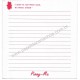 Papel de Carta AVULSO Antigo Pinny-Mu RED San-X