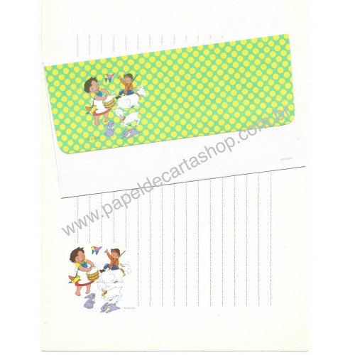 Conjunto de Papel de Carta Antigo HEIDI CVD KOKUYO JPN