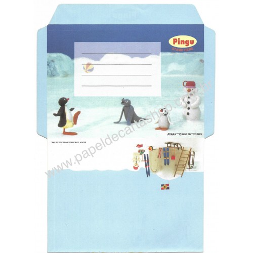 Papel-ENVELOPE Antigo (Vintage) PINGU SONY Creative