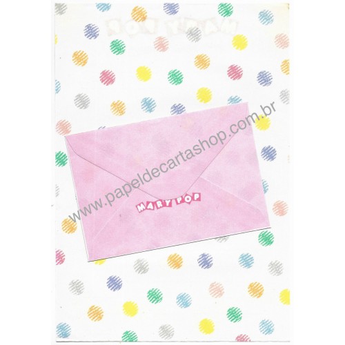 Conjunto de Papel de Carta Antigo Mary Pop Japan