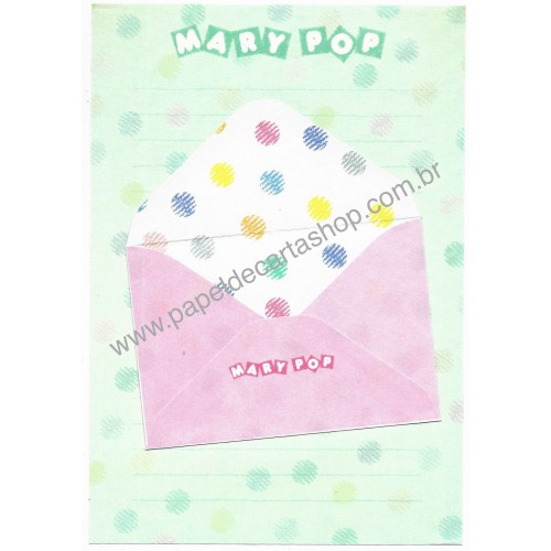 Conjunto de Papel de Carta Antigo Mary Pop Japan