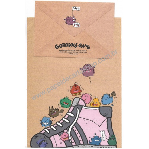 Conjunto de Papel de Carta Antigo Gorgeous Gang CRS Japan