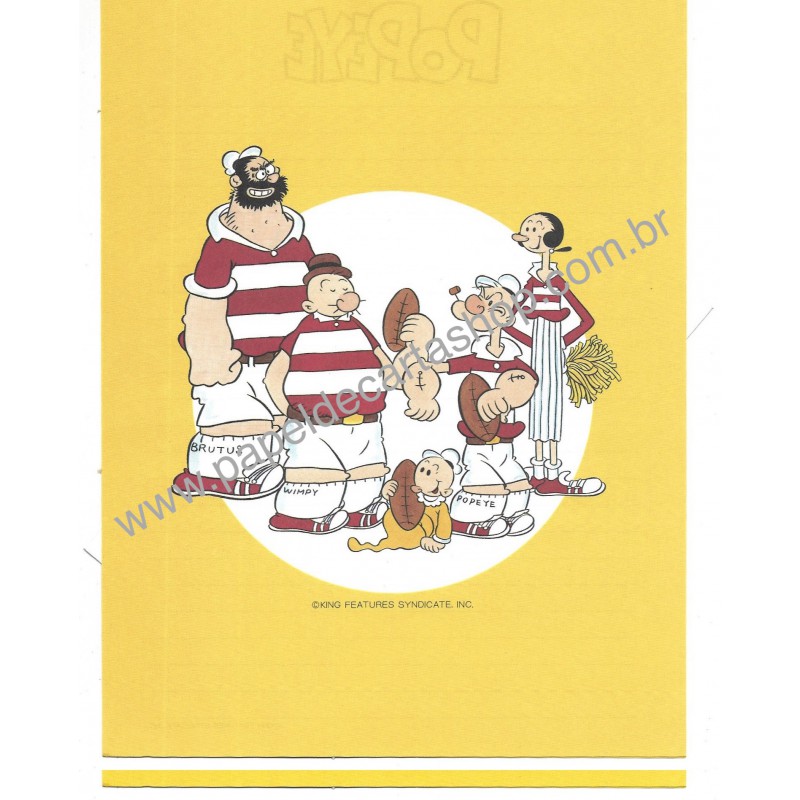 Conjunto de Papel de Carta Antigo Importado POPEYE KING JP