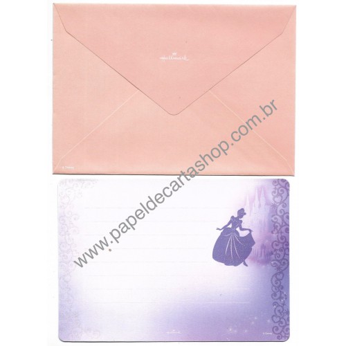 Conjunto de Papel de Carta Disney Cinderella NIHON Hallmark JP