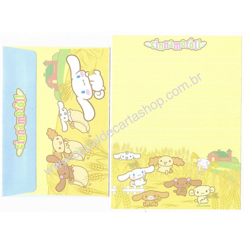 Ano 2004 Conjunto Papel de Carta Cinnamoroll 14 Edição Especial Sanrio